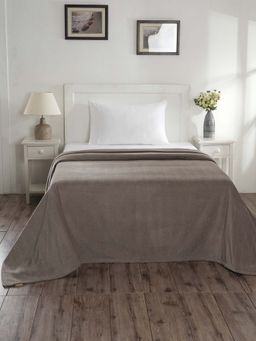 Maspar - Dark Grey Solid Cotton Cover (Single)