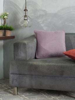 Maspar - Purple Solid Cotton Square Cushion Cover
