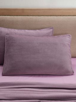 Maspar - Purple Soft & Stylish Cotton 2 Pillow Covers