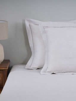 Maspar - White Soft & Stylish 100% Cotton 2 Pillow Covers
