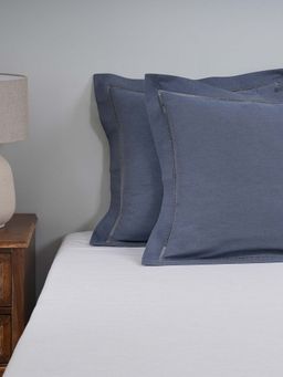 Maspar - Blue Soft & Stylish 100% Cotton 2 Pillow Covers