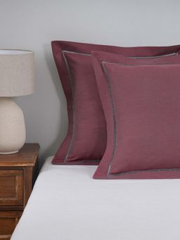 Maspar - Purple Soft & Stylish 100% Cotton 2 Pillow Covers