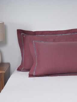 Maspar - Purple Soft & Stylish Rectangle Cotton 2 Pillow Covers