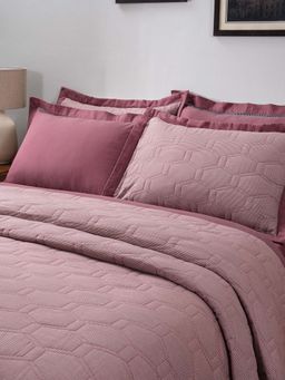 Maspar - Mauve Summer Ac Room Cotton Bed Solid Quilt (Single)