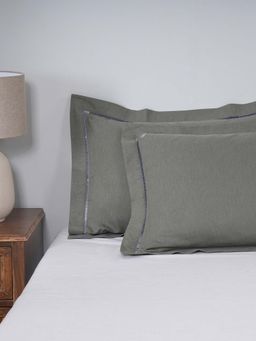 Maspar - Solid Standard 100% Cotton 2 Pillow Covers