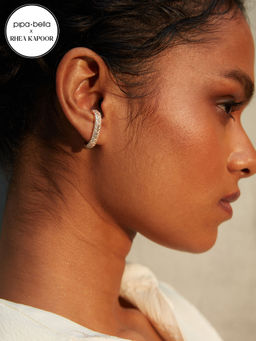 Pipa Bella by Nykaa Fashion - Rhea Kapoor x Pipa Bella Gold Plated Studded Cuff Earrings