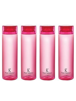 Kuber Industries - Water Bottle for Kids & Adults Plastic Bottle Set of 4 Pink
