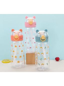 Kuber Industries - Water Bottle Printed Designs for Kids Transparent, Leak Proof, BPA Free 550 ml