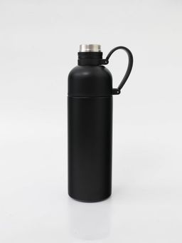 UMAI - Double-Walled Vacuum Insulated Stainless Steel Water Bottle|Sipper|500ml (Black)