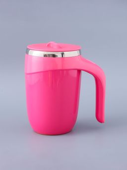 UMAI - Anti-Fall Coffee Travel Mug with Suction Bottom|500ml|Stainless Steel|Pink