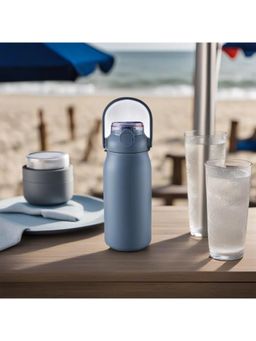 Kuber Industries - Sipper Lid & Handle Water Bottle 1000 ML Pack of 2 Blue