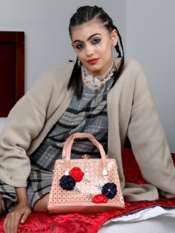 Odette - Gorgeous Black Studded Handbag For Women