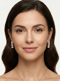 Nishani - Women Silver Pearls Studs