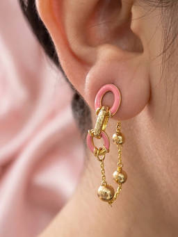 Nishani - Women Silver Chain Link Earrings