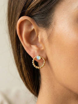 Nishani - Women Silver Ball Studs