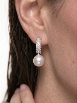 MINJI AND CO. - Double Halo Earrings Gold Plated Brass with CZ Stone
