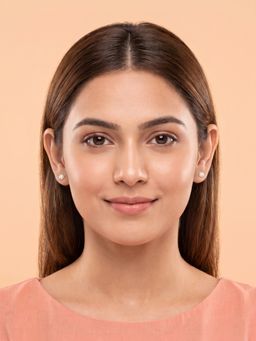 925 SILLER - Pure Silver Classic Pearl Stud Earrings for Women and Girls