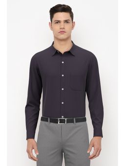 Peter England - Men Navy Full Sleeves Casual Shirt