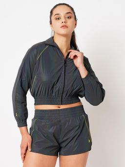 BODD ACTIVE - Greatest Obsession Reflective Zip Up Jacket