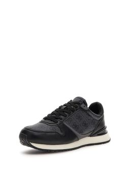 Guess - Men Black Printed Lace-Up Sporty Sneakers