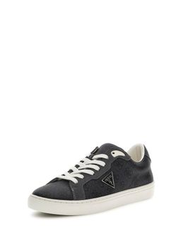 Guess - Men Charcoal Printed Lace-Up Sneakers