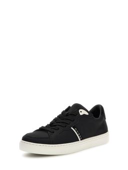 Guess - Men Black Solid Lace-Up Sneakers