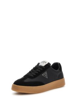 Guess - Men Black Color-Block Lace-Up Sneakers