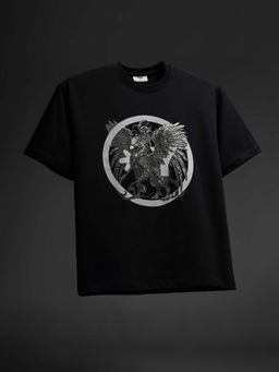 Y'ALL - Griffin Black Graphic T-Shirt