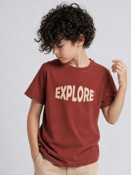Purple United Kids - Boys Brown Jersey T-Shirt