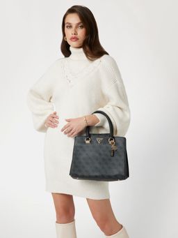 Guess - Noelle Girlfriend Black Satchel Bag