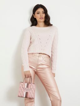 Guess - Pink Silvana 2 Compartment Mini Tote Bag