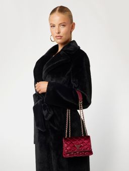 Guess - Red Textured Sling Bag