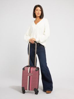 Guess - Women Red Printed Trolley Bag