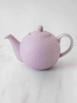 London Pottery - Globe Lilac Textured Teapot with Strainer Spout for ThinKitchen