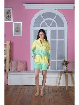 Ombrello - Multi-Color Ombre Embroidered Co-Ord (Set of 2)