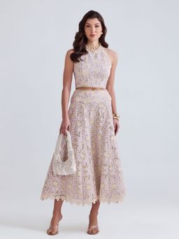 ZABELLA - Verona lace Beige Co-Ord (Set of 2)