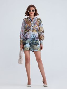 ZABELLA - Swan Multi-Color linen Co-Ord (Set of 2)