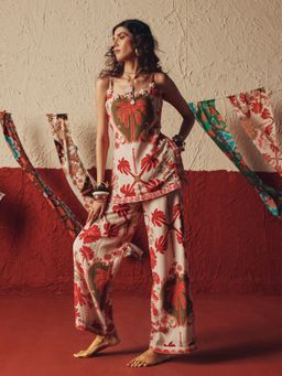 ZABELLA - Desert Rhythm Beige Co-Ord (Set of 2)