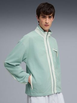Puma - MMQ Men Green Textured Waffle Jacket