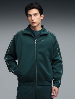 Puma - T7 Men Green Solid Track Jacket