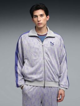 Puma - x KIDSUPER Unisex Grey Printed T7 Jacket