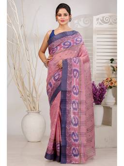 DipDiya - Brown Pure Cotton Woven Saree Without Blouse