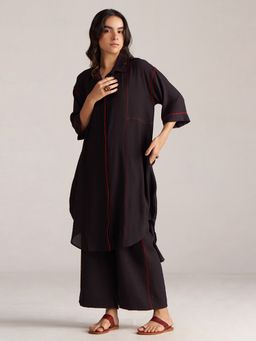 Ganga Fashions - Black Viscose Co-Ord Set