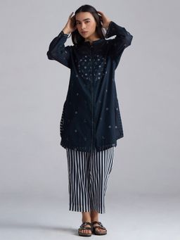 Ganga Fashions - Black Mul-Mul Co-Ord Set