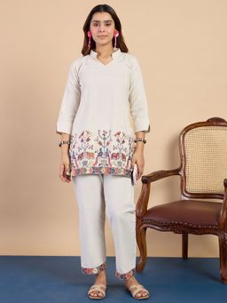 VredeVogel - Off White Cotton Co-Ord Set