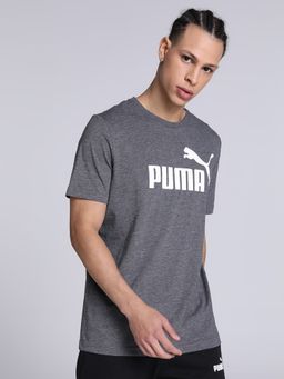 Puma - Essentials Heather Mens Black T-shirt