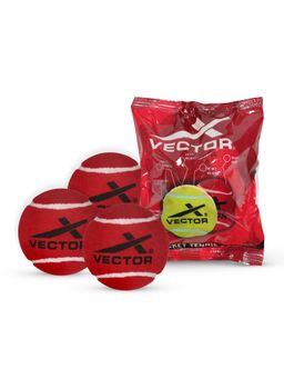 Vector X - Heavy Red Cricket Tennis Ball (Pack of 6)