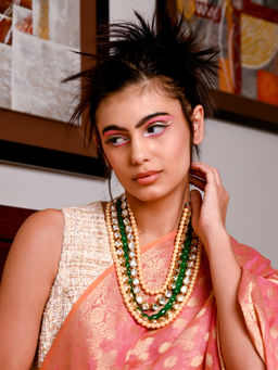 Odette - Kundan Work Statement Choker Necklace