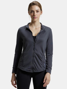 Jockey - MW67 Women Microfiber Relaxed fit Active Wear Jacket - Forged Iron