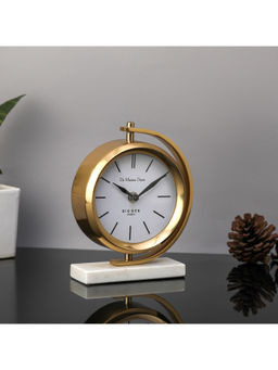 De Maison Decor - Gold Marbellic Table Clock Small